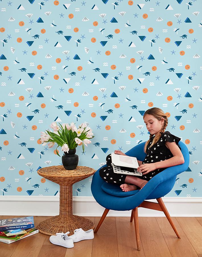 'egyptian Icons' Wallpaper By Tea Collection - Sky