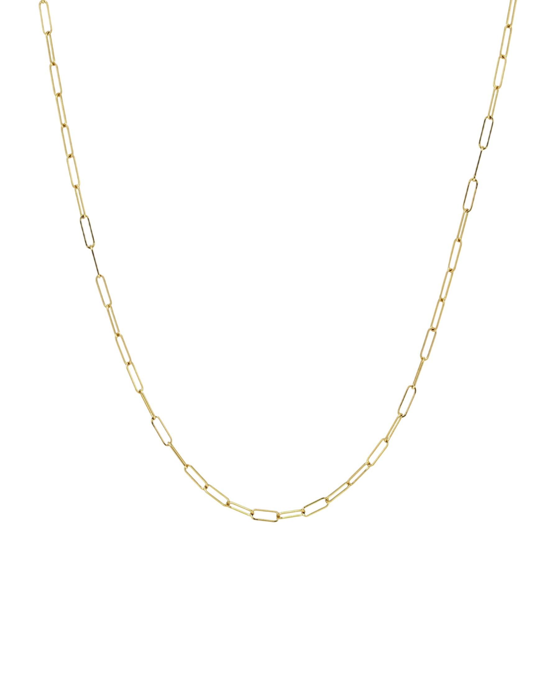 14k Gold Open Link Chain Necklace