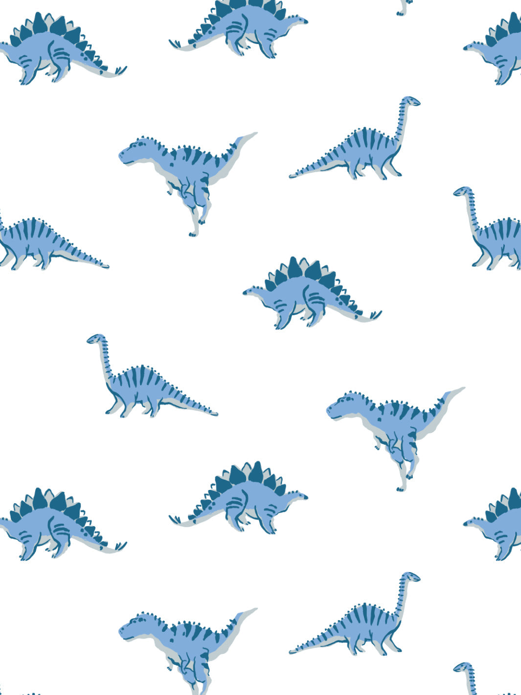 'el Dorado Dinos' Wallpaper By Tea Collection - Blues
