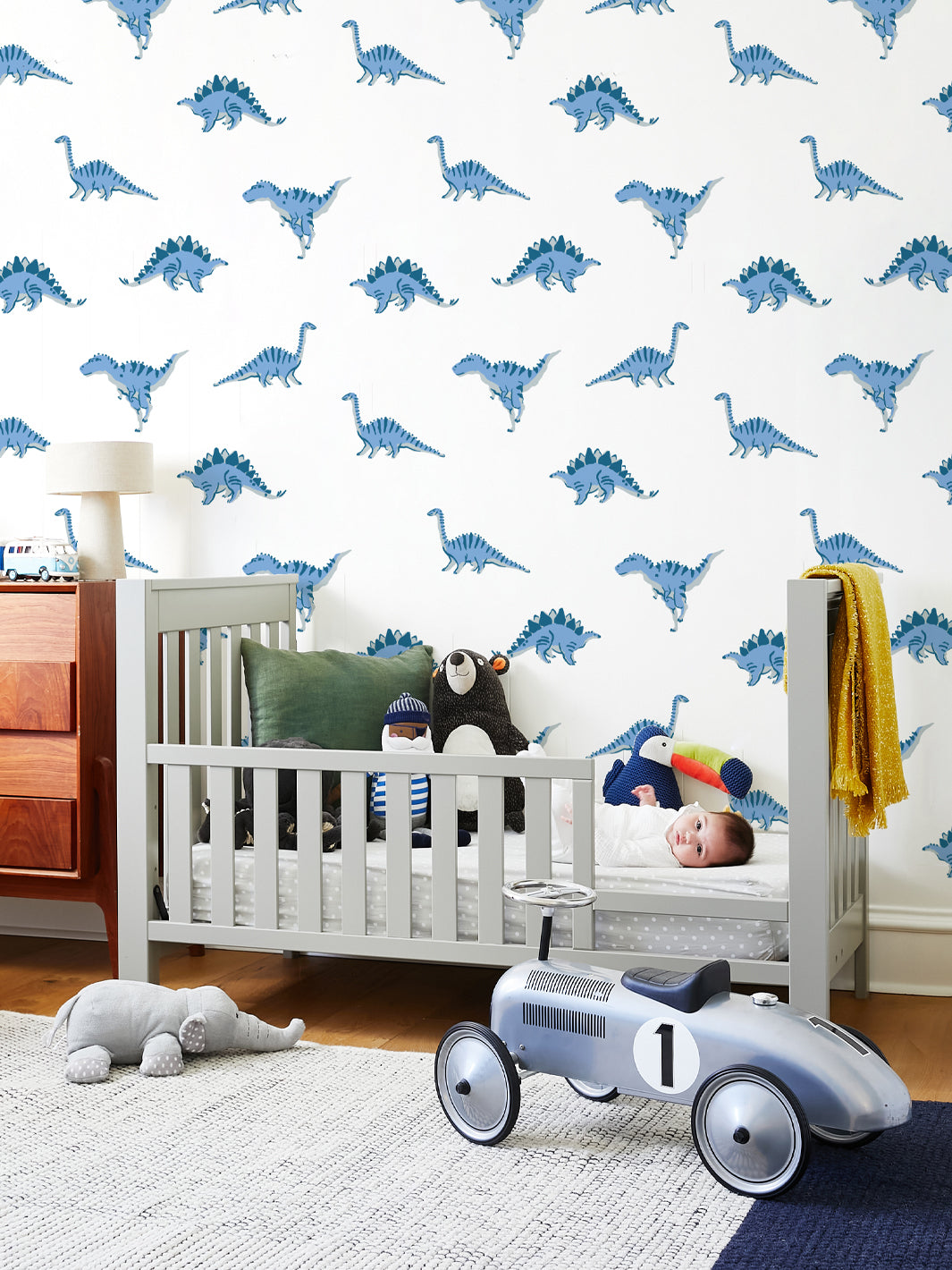 'el Dorado Dinos' Wallpaper By Tea Collection - Blues