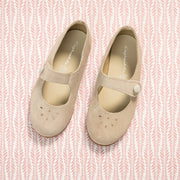Andi Mary Jane Suede Beige
