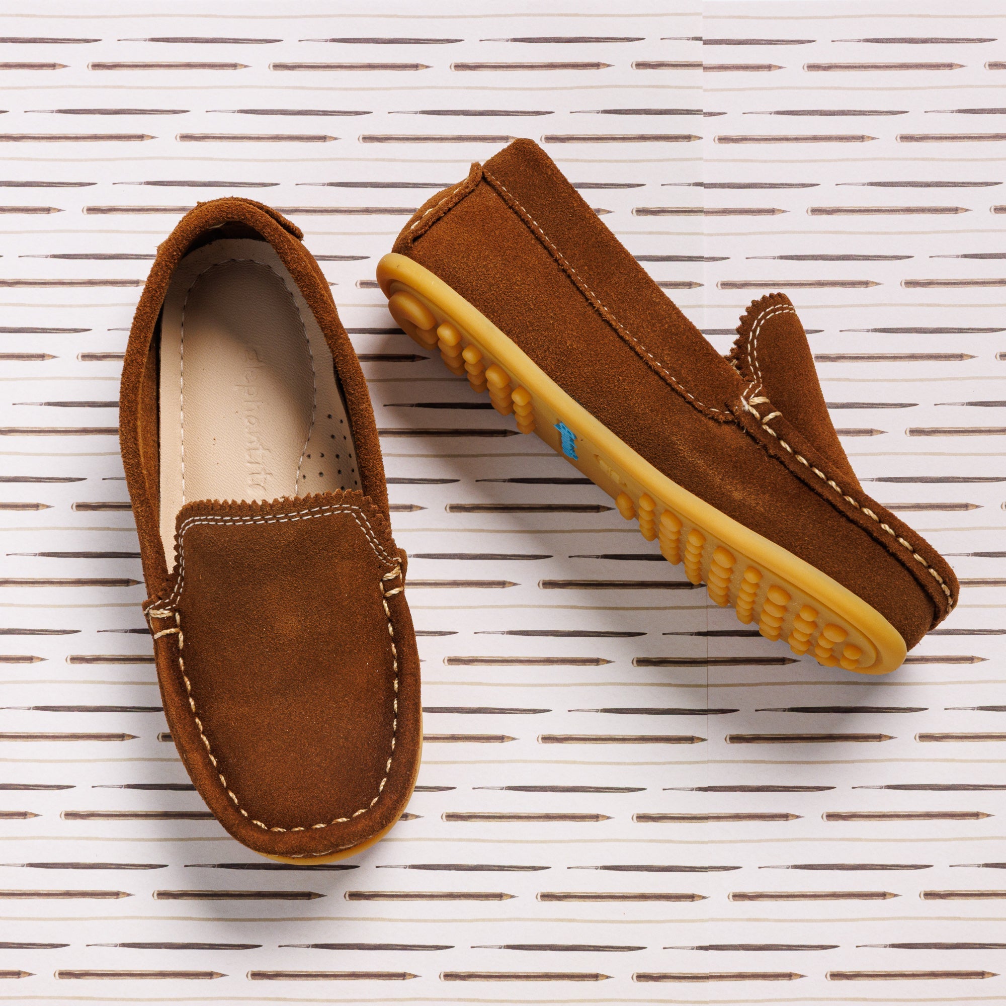 Antton Driver Moc Suede Chestnut