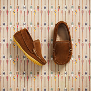 Antton Driver Moc Toddlers Suede Chestnut