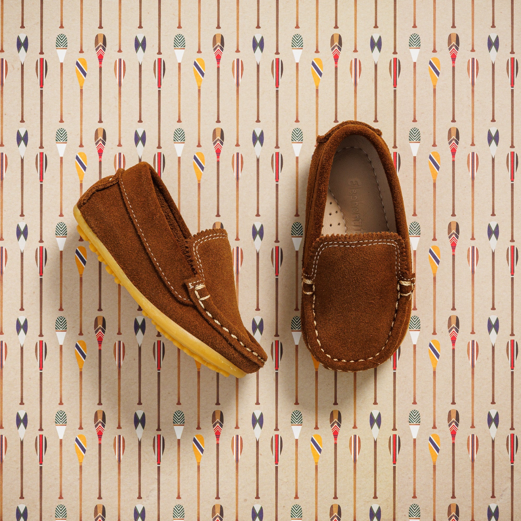 Antton Driver Moc Toddlers Suede Chestnut