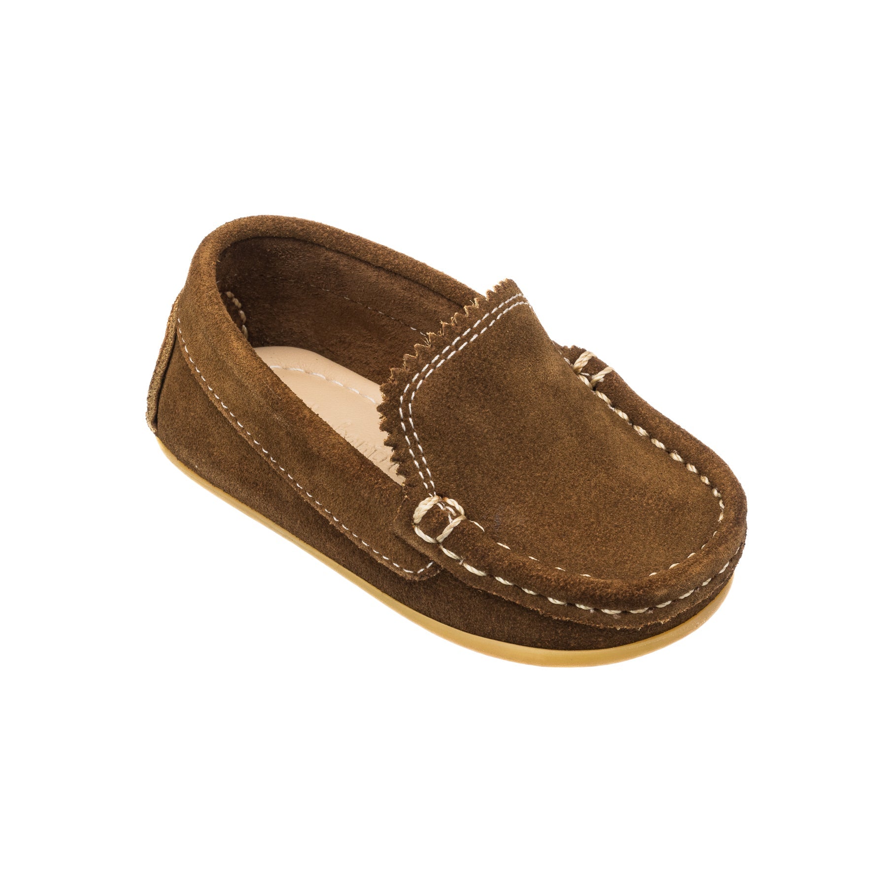 Antton Driver Moc Toddlers Suede Chestnut