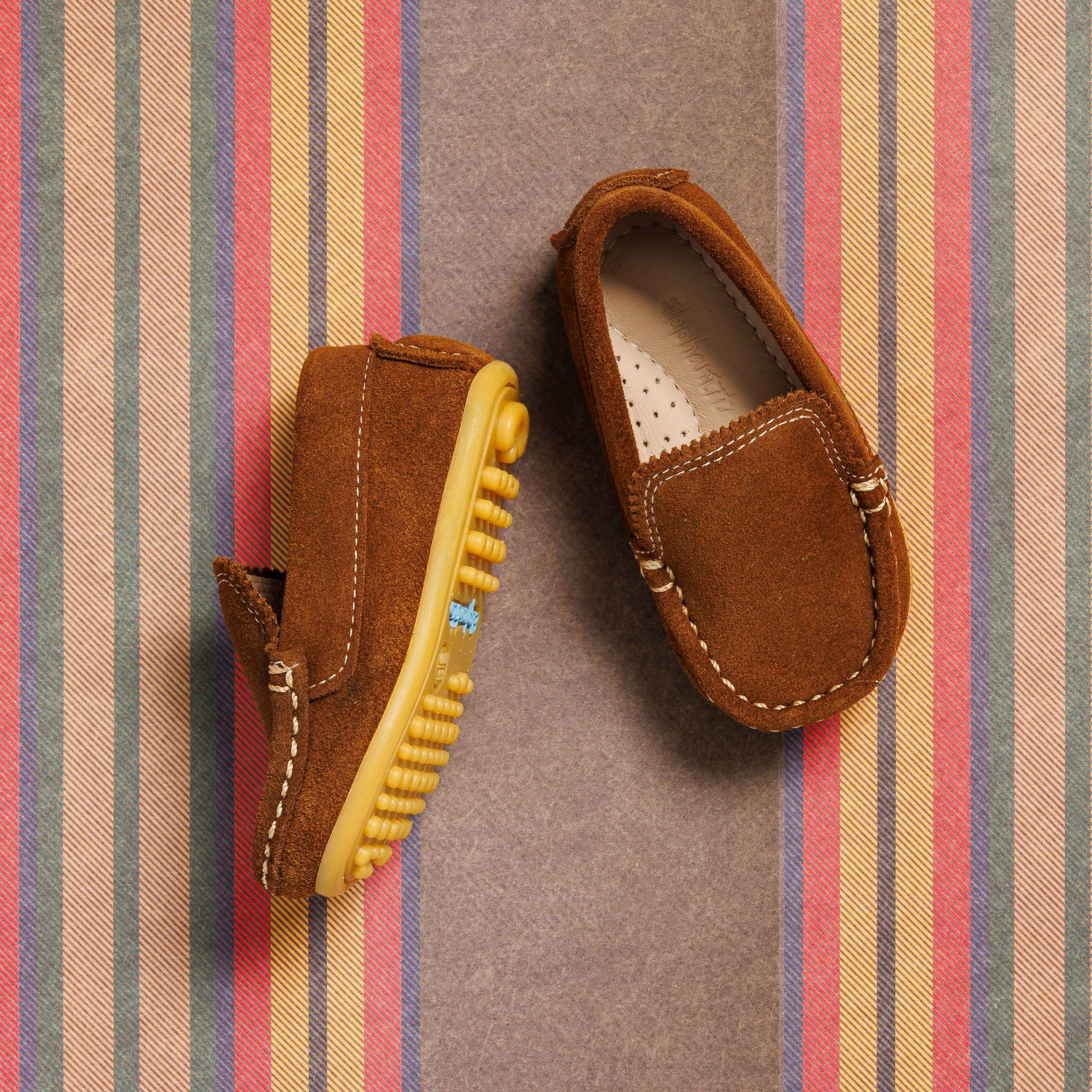 Antton Driver Moc Toddlers Suede Chestnut