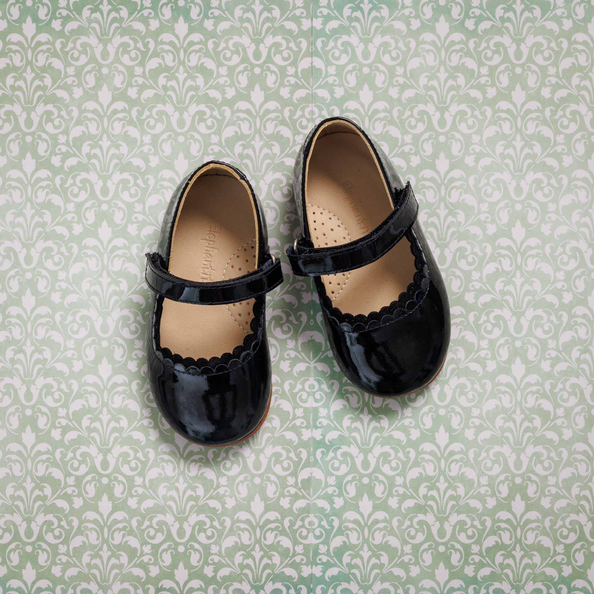 Aria Flat Toddler Patent Black