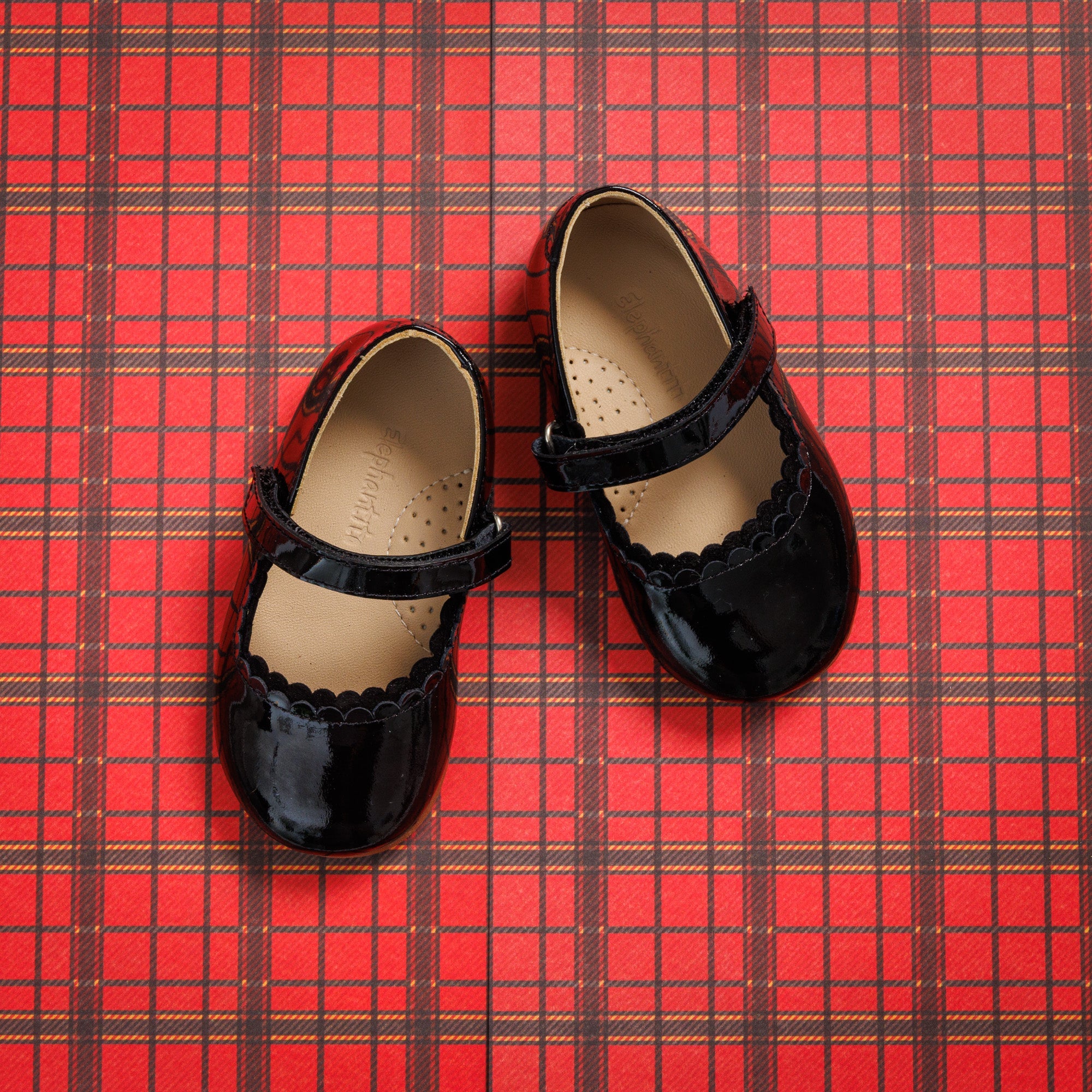 Aria Flat Toddler Patent Black