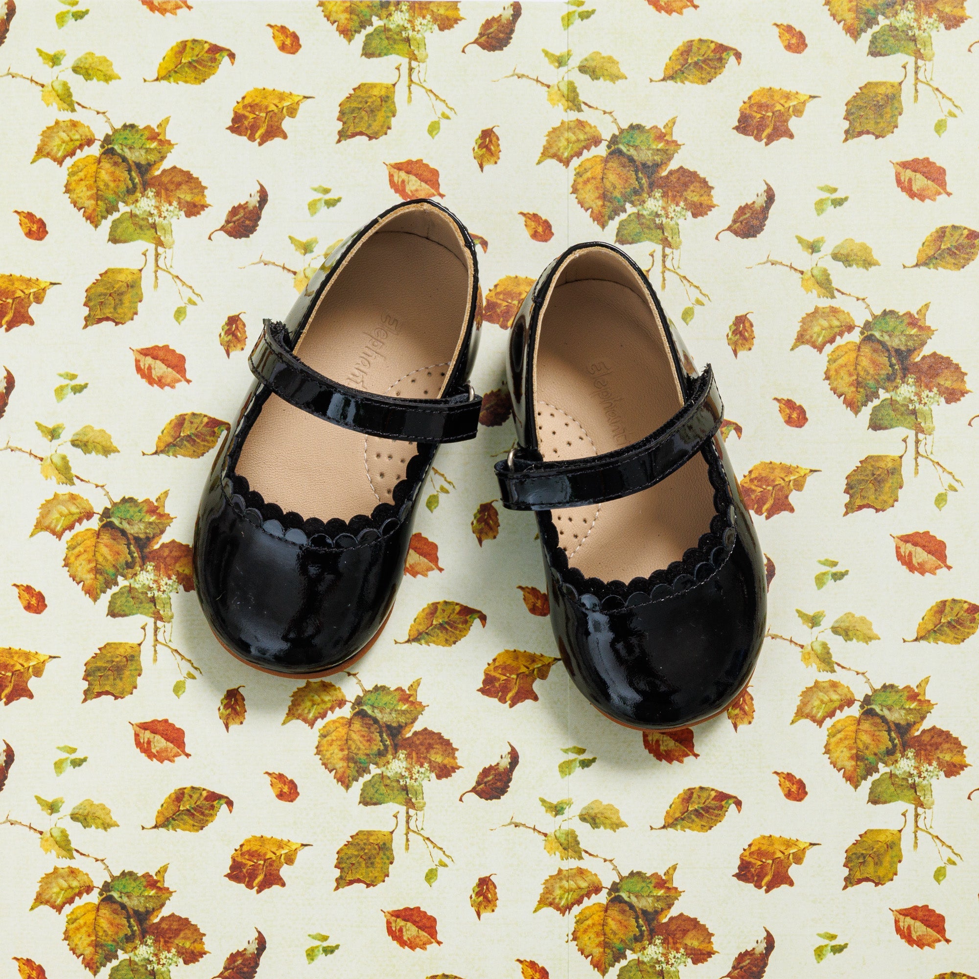 Aria Flat Toddler Patent Black