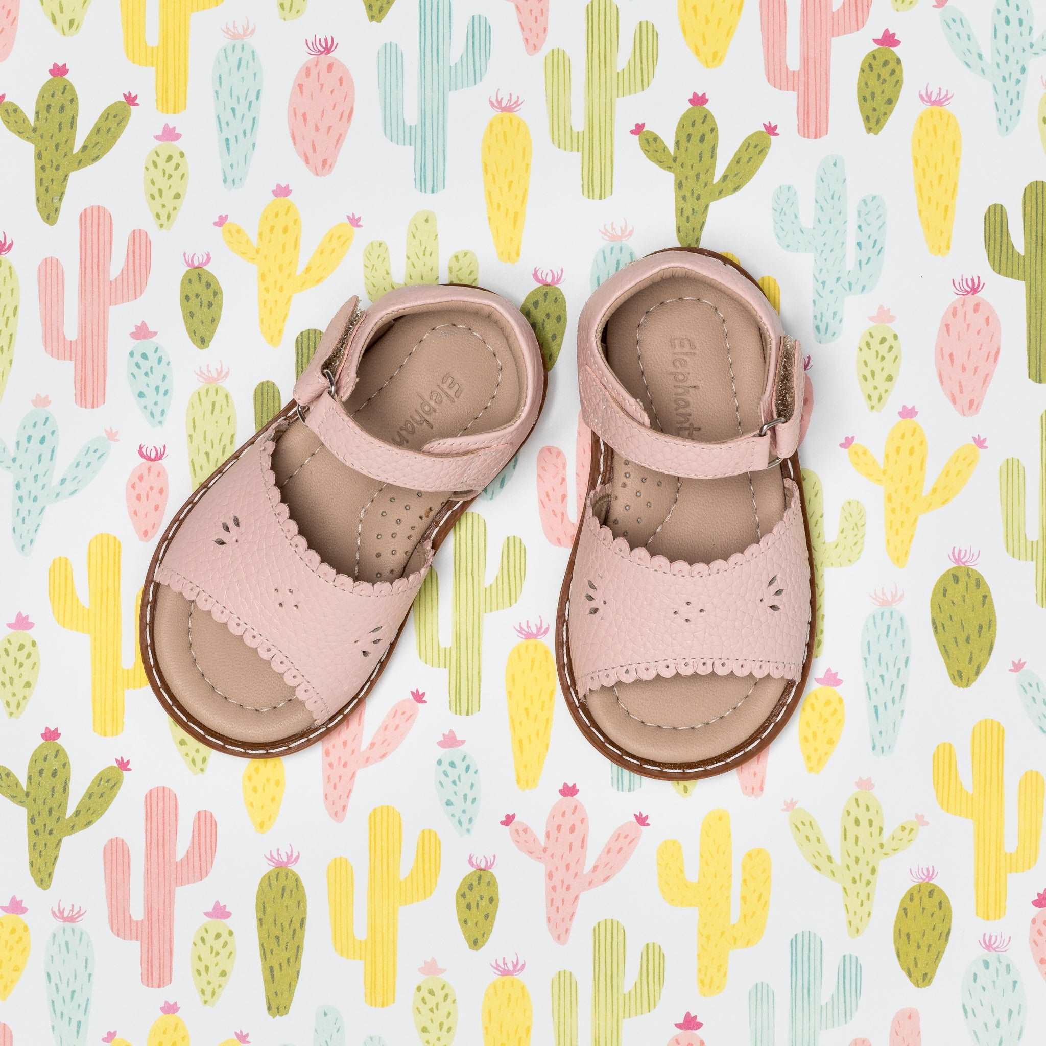 Classic Sandal With Scallop Toddlers Pink