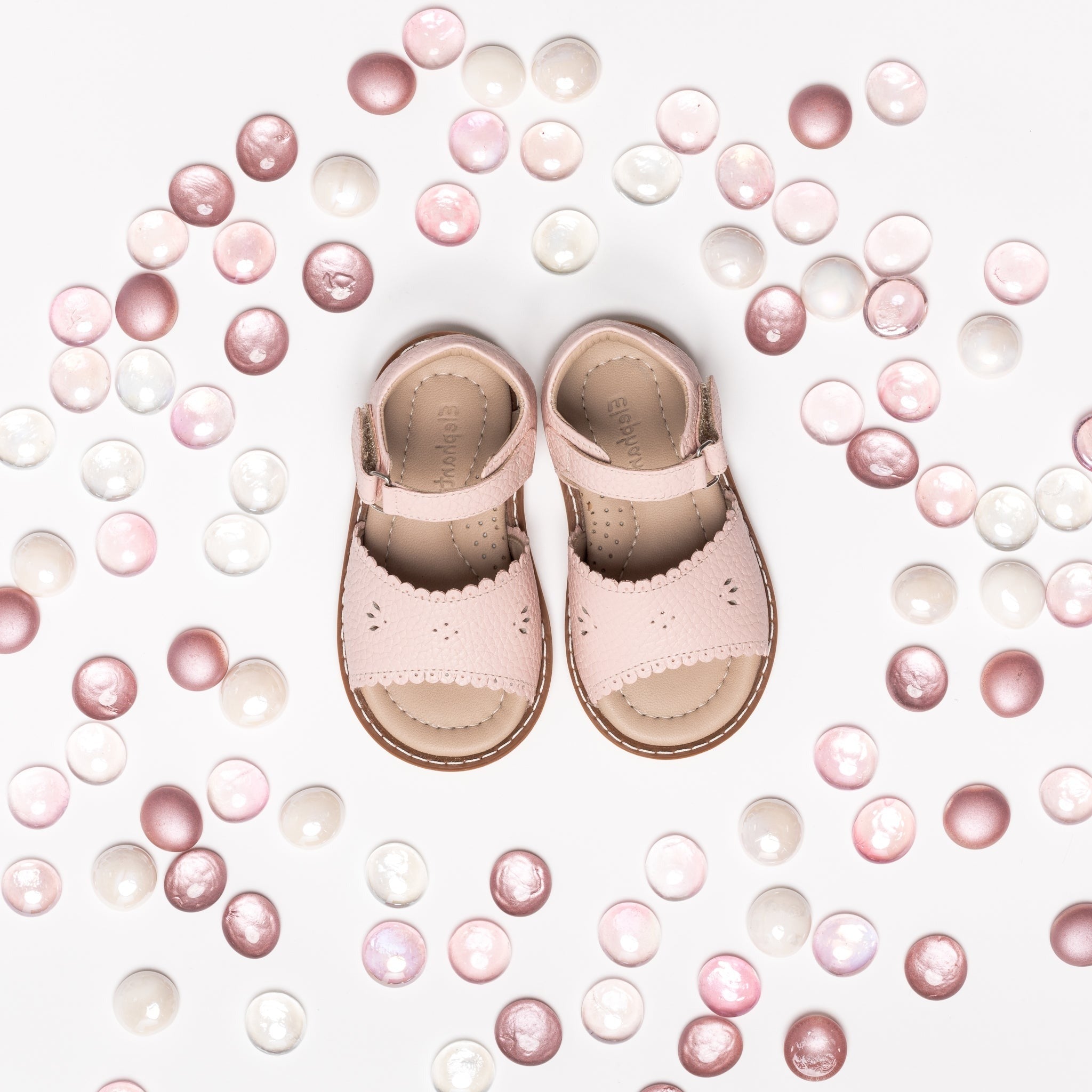 Classic Sandal With Scallop Toddlers Pink