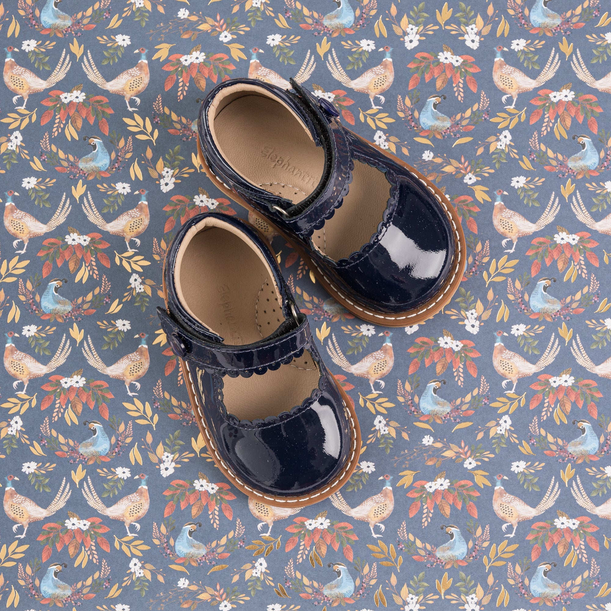 Toddler Mary Jane | Navy Blue Patent Leather