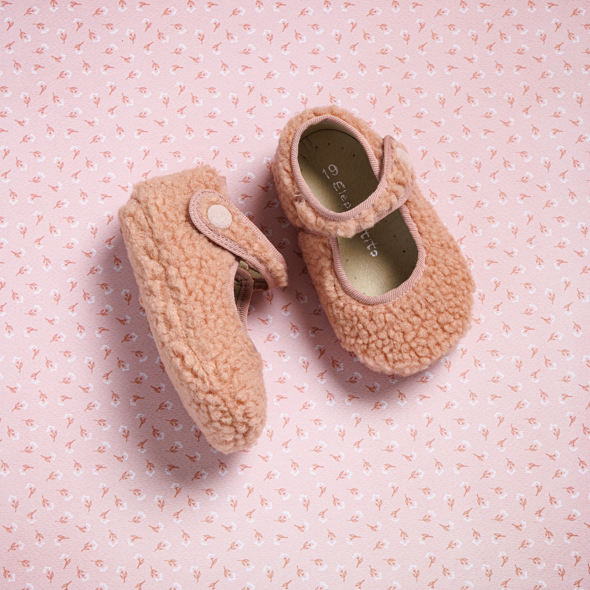 Shearling Baby Mary Jane Pink
