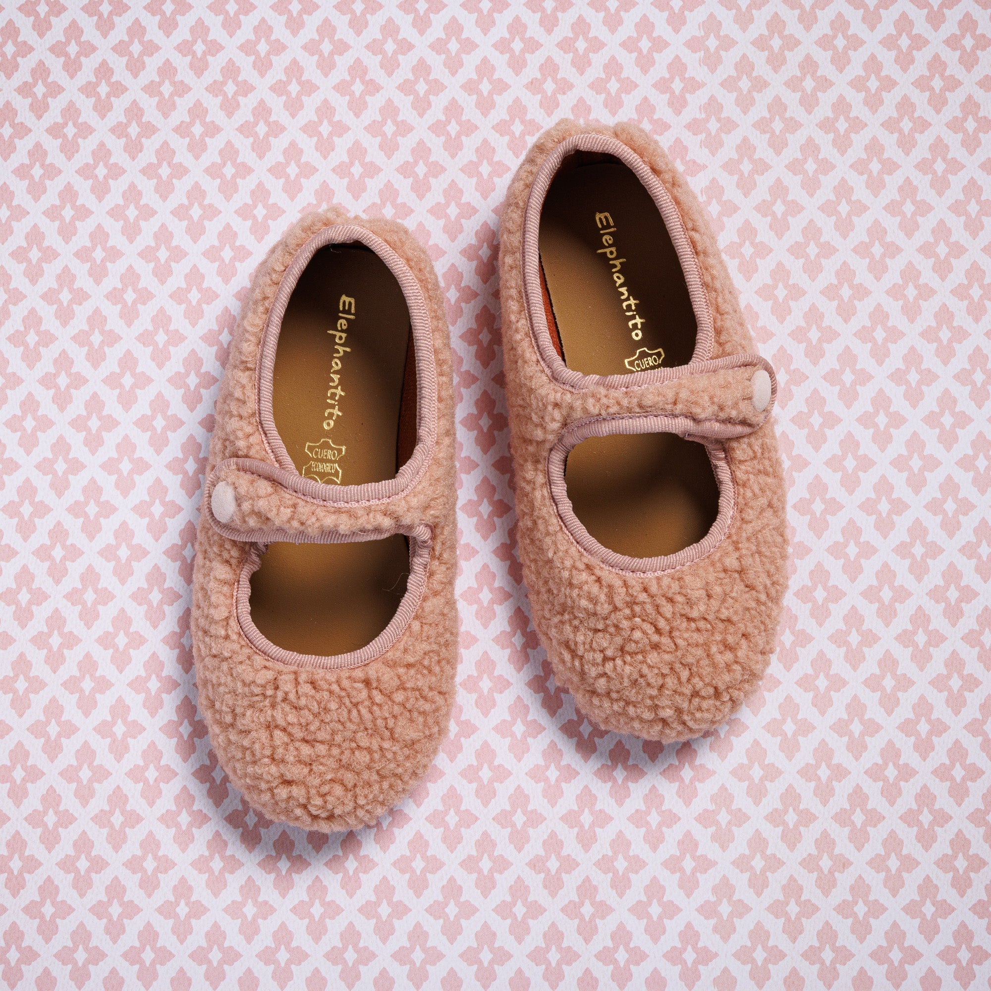 Shearling Mary Jane Pink