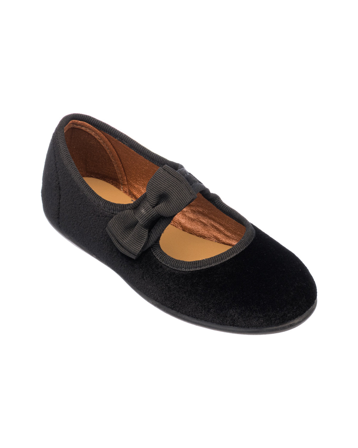 Velvet Bow Mary Jane Black