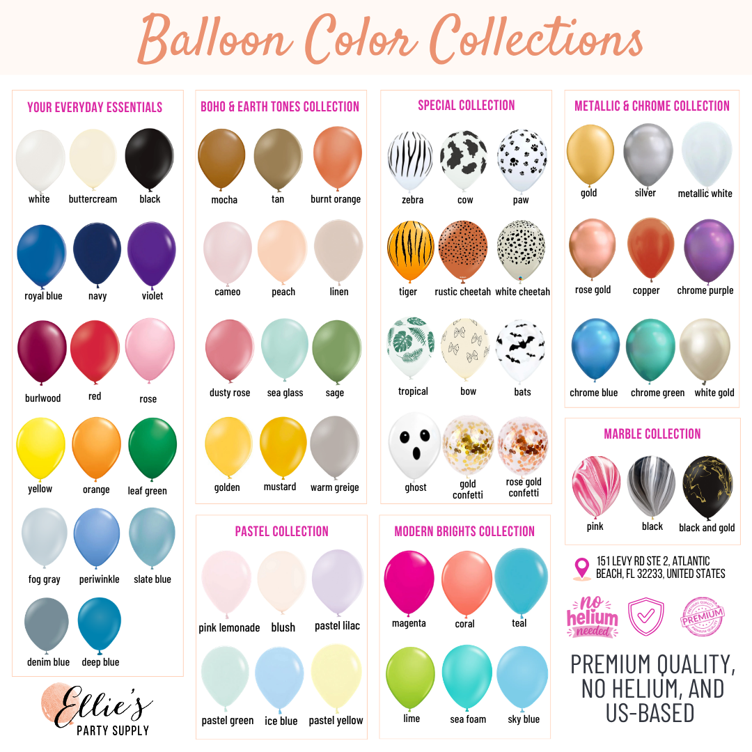 Premium Pastel Blue Latex Balloon Cluster (5", 11” And 17”)