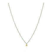 Elsa Mini Heart Necklace Green