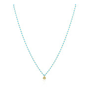 Elsa Mini Heart Necklace Turquoise