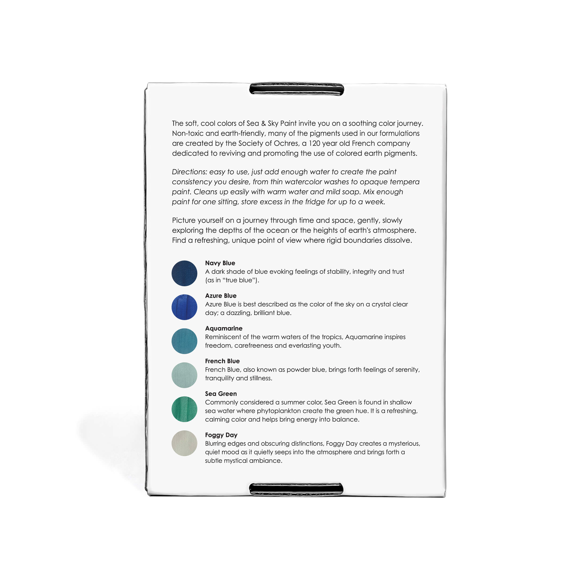 Sea & Sky Paint Set – Non-toxic Earth Pigments (15–17g Per Vial)