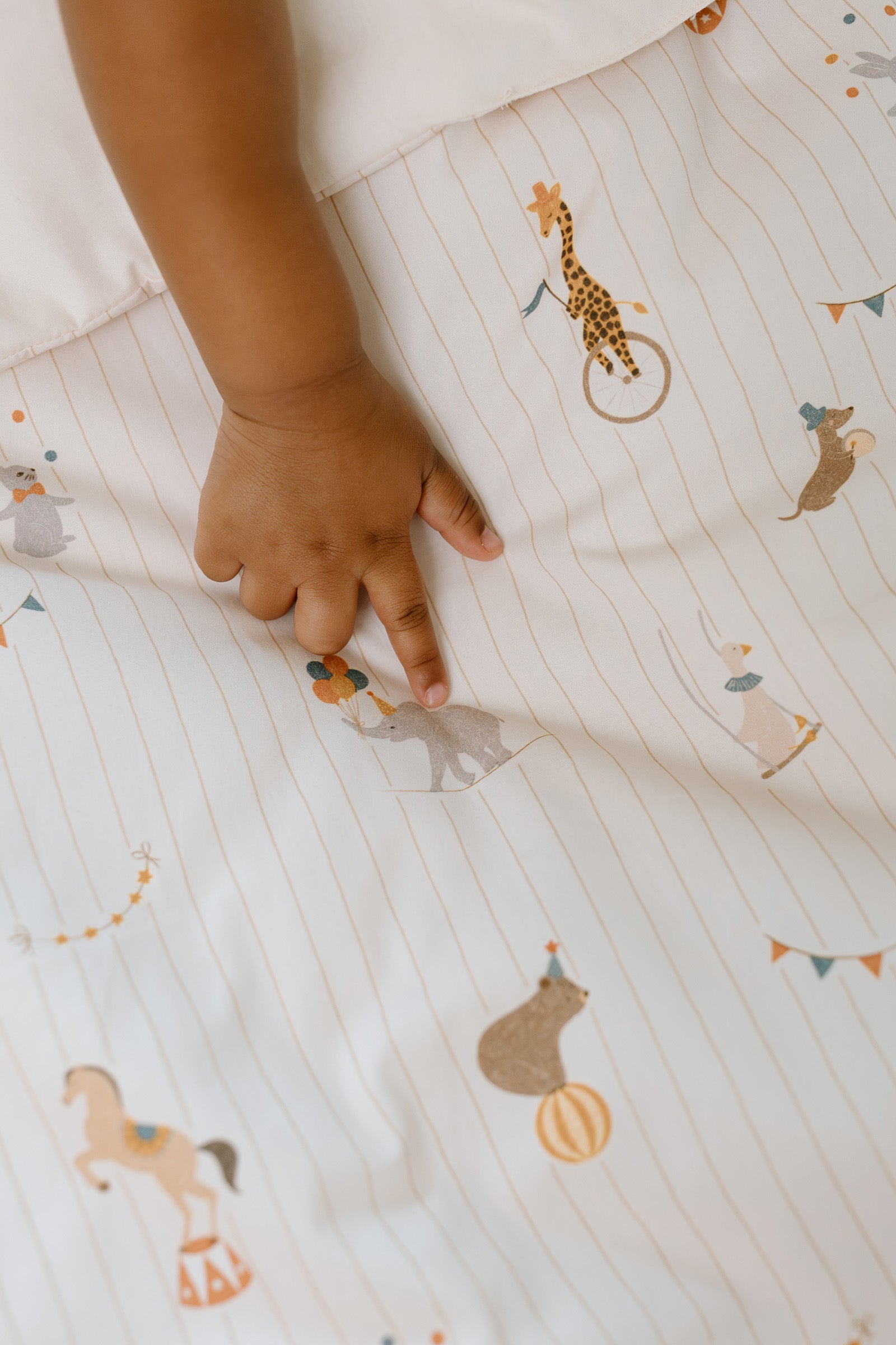 Organic Portable Bedding Set- Dreamy Animal