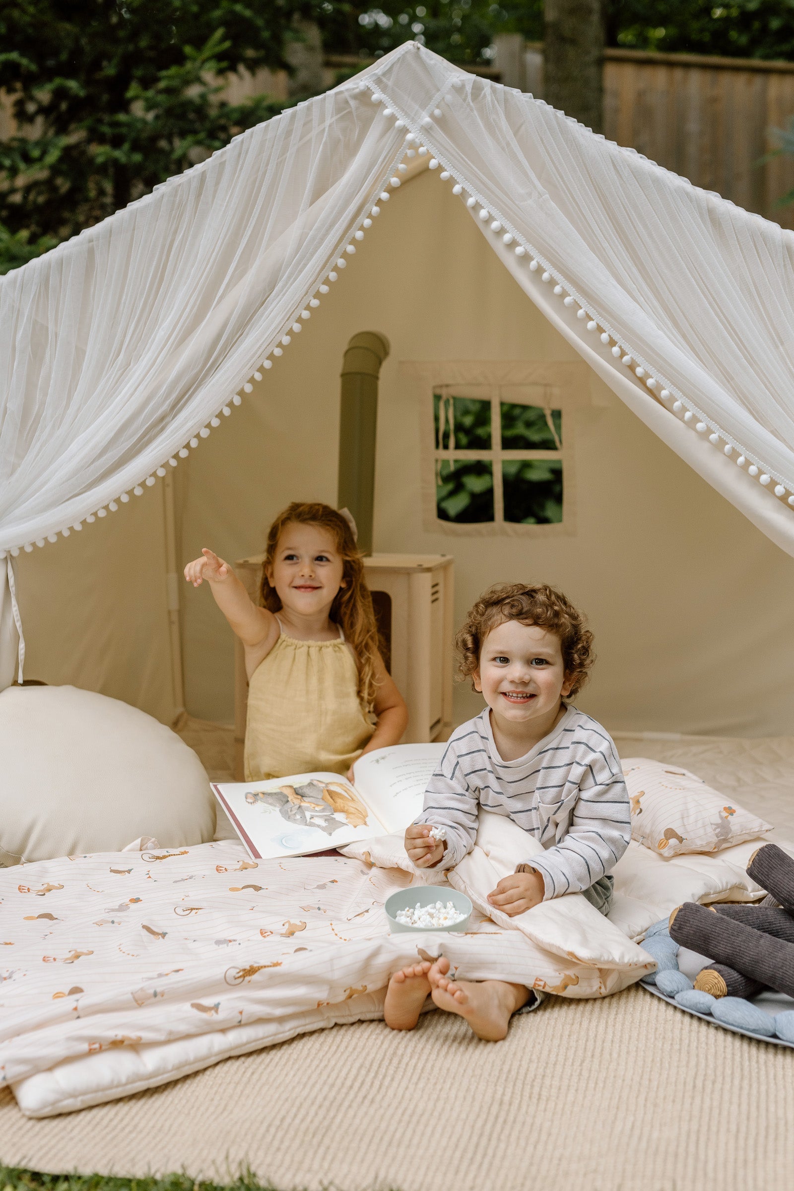 Organic Portable Bedding Set- Dreamy Animal