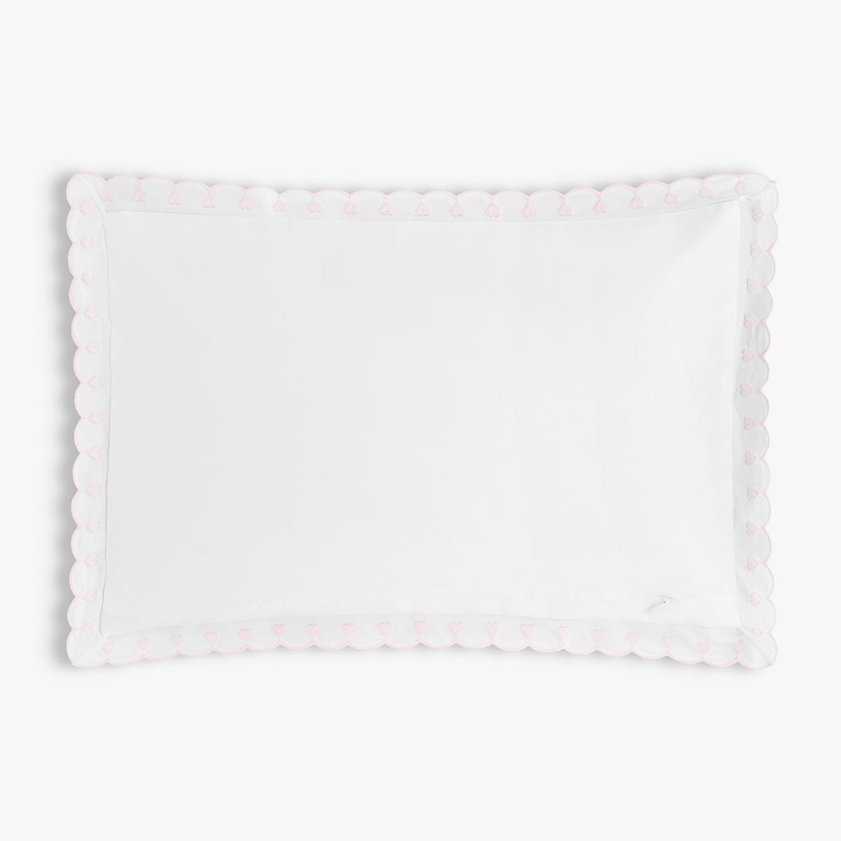 Embroidered Hearts Toddler Pillow - Pink