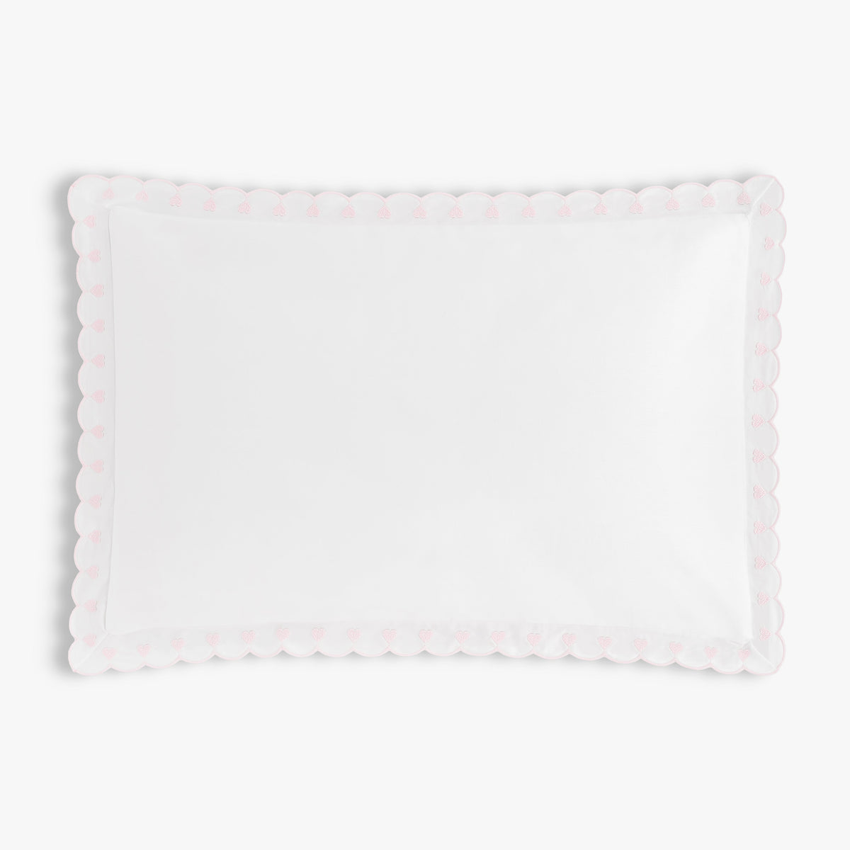 Embroidered Hearts Toddler Pillow - Pink