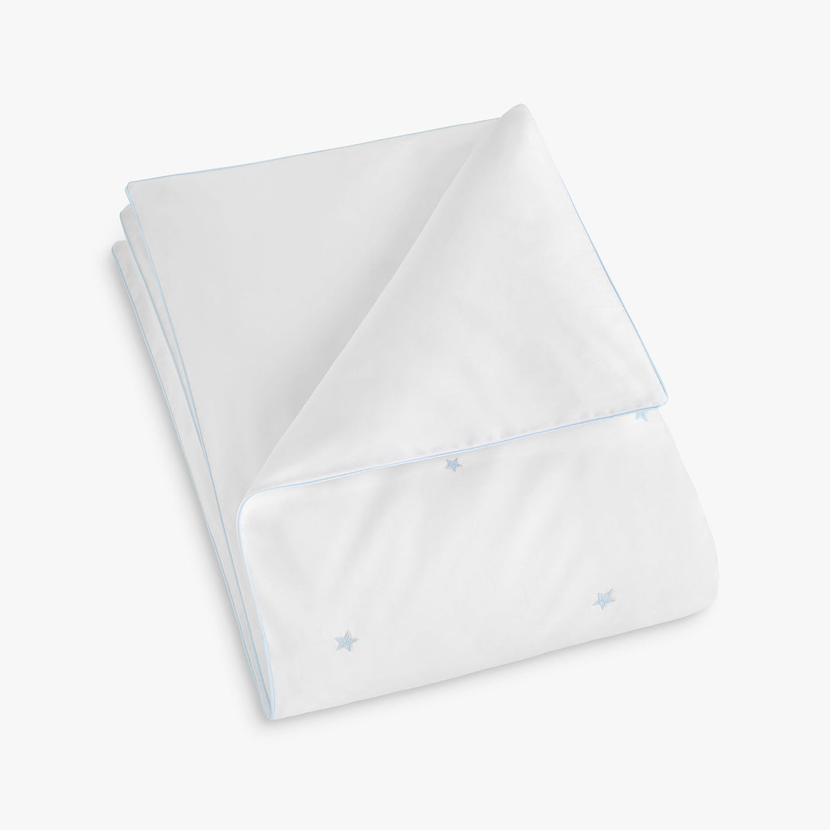 Embroidered Stars Toddler Duvet - Blue