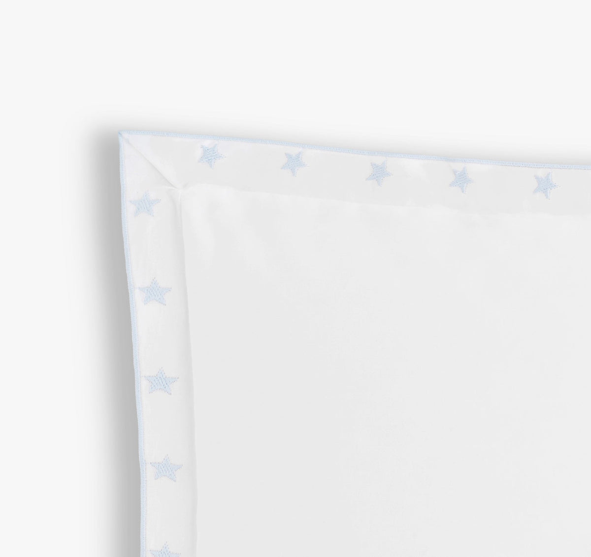 Embroidered Stars Toddler Pillow - Blue