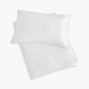 Embroidered Stars Toddler Duvet - Blue