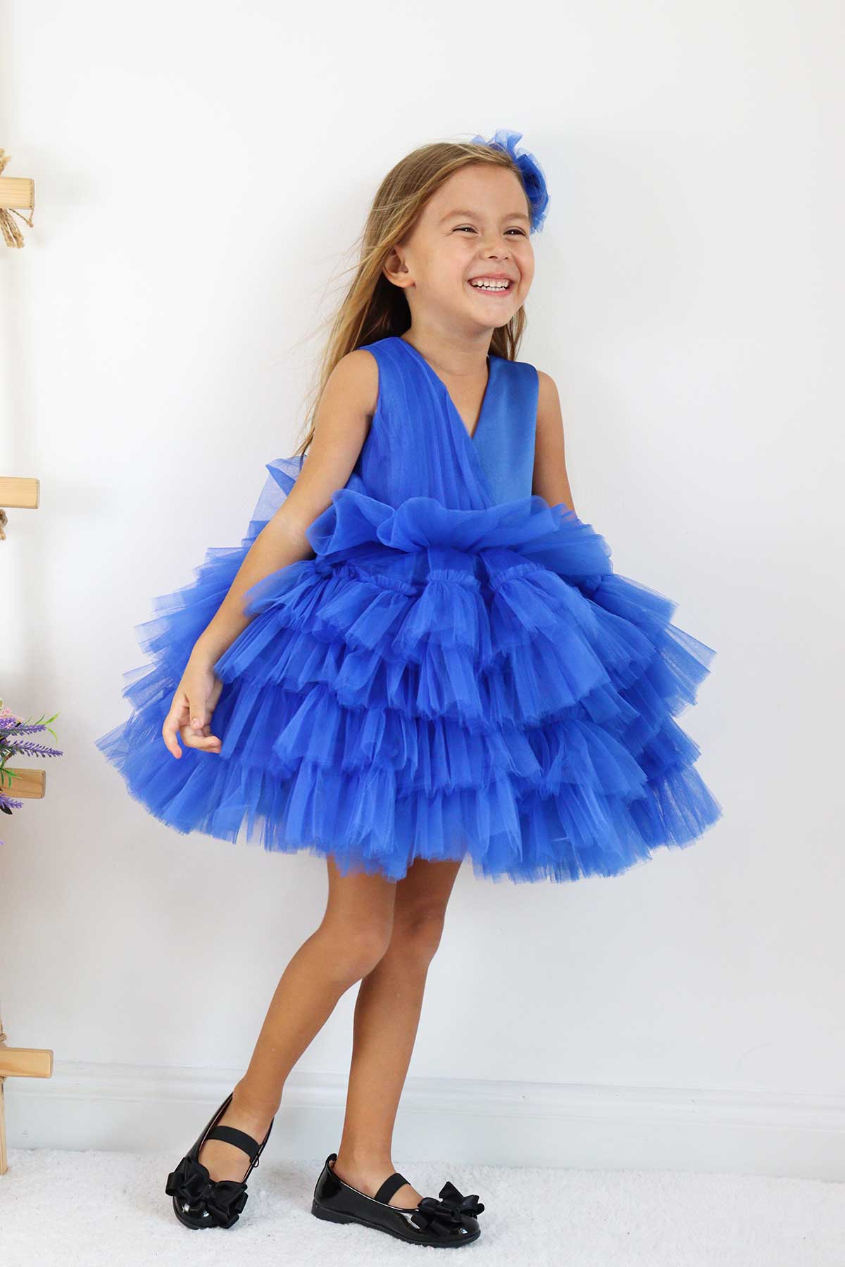 Emily Sax Blue Party Dress