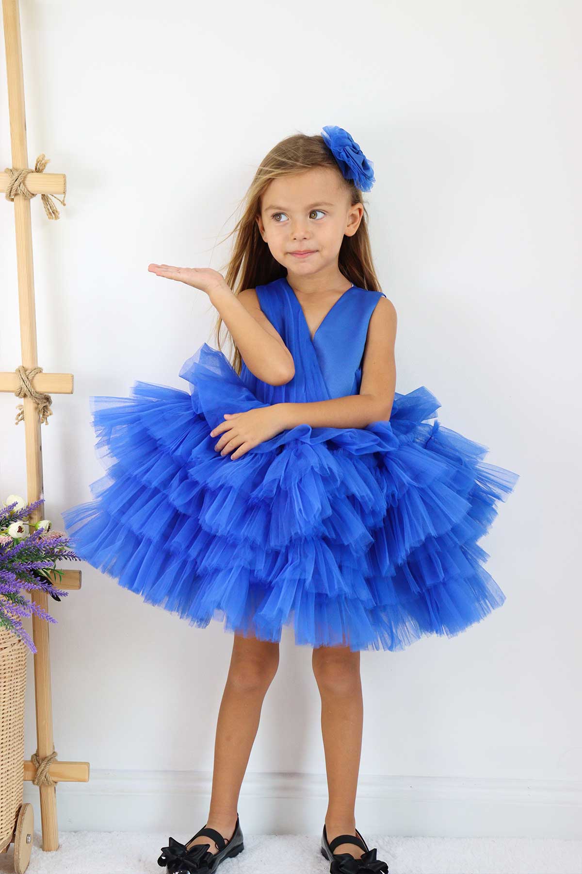 Emily Sax Blue Party Dress