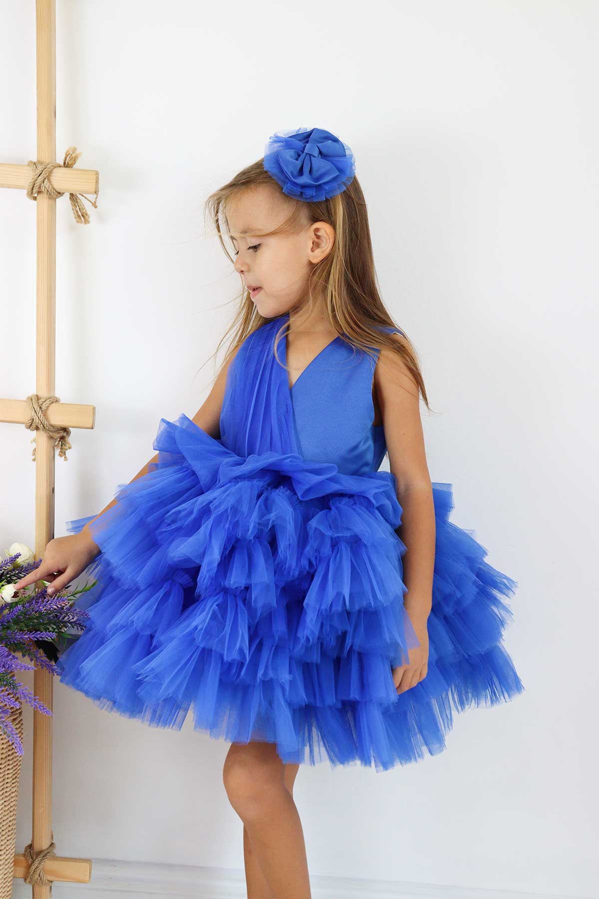 Emily Sax Blue Party Dress