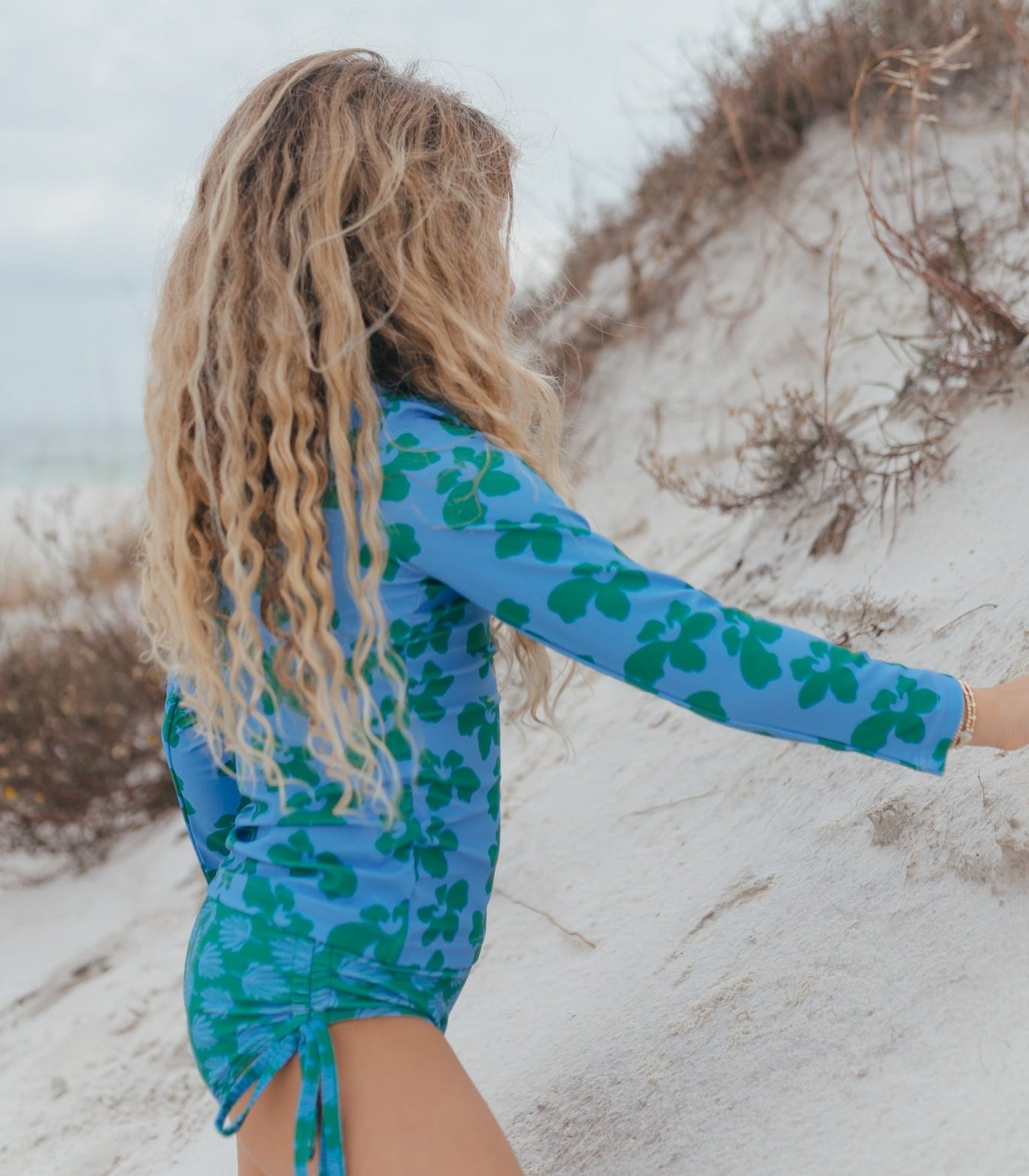 Emily Green Hawaii Long Sleeve Rash Guard Swimsuit
