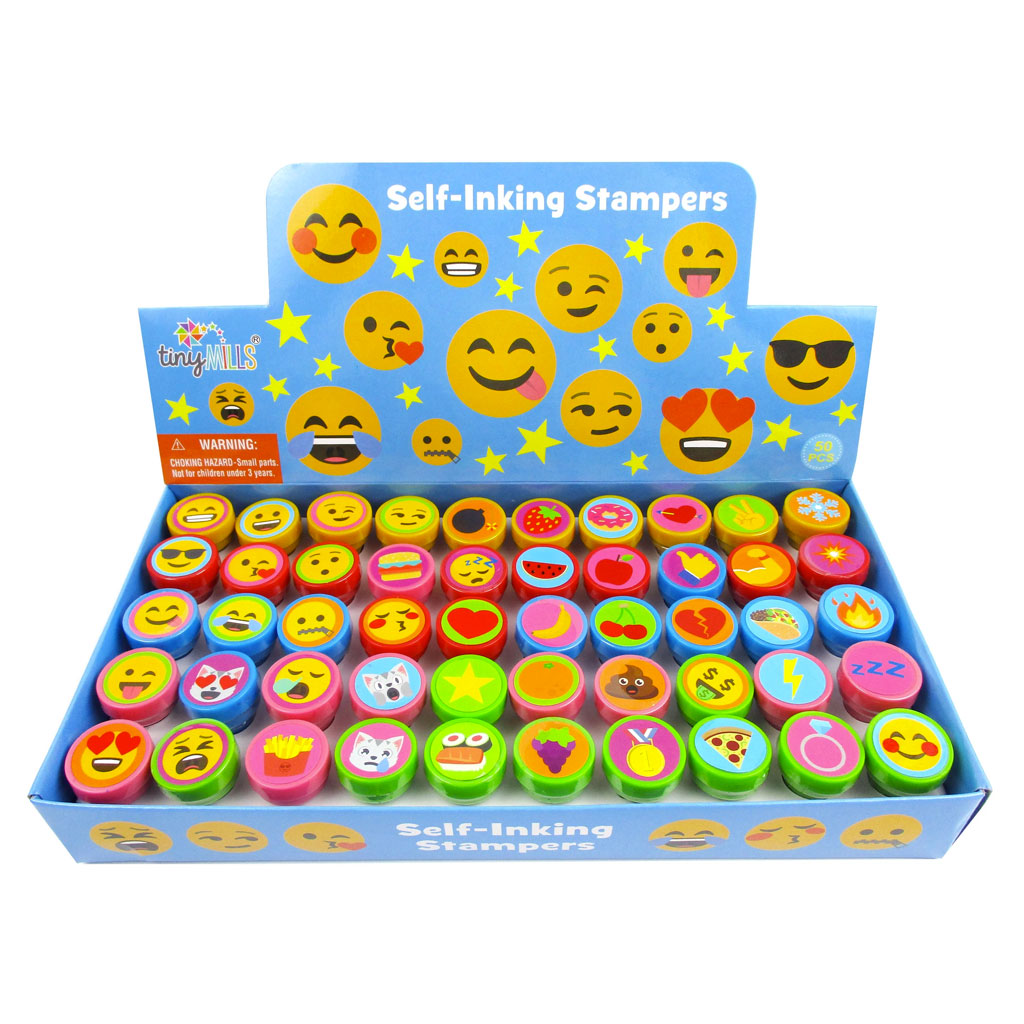 Emoji Assorted Stampers For Kids - 50 Pcs