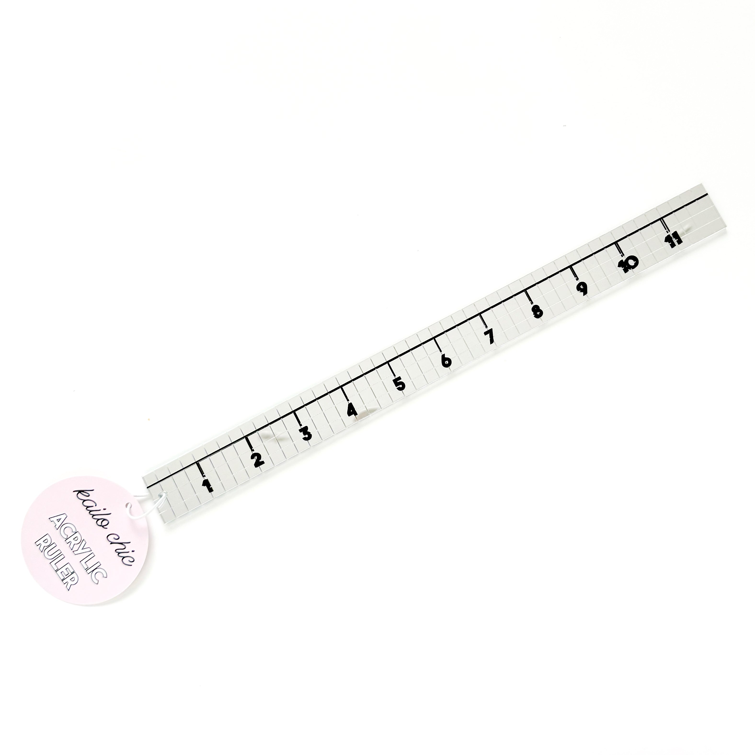Mirror Disco Tile Acrylic Ruler