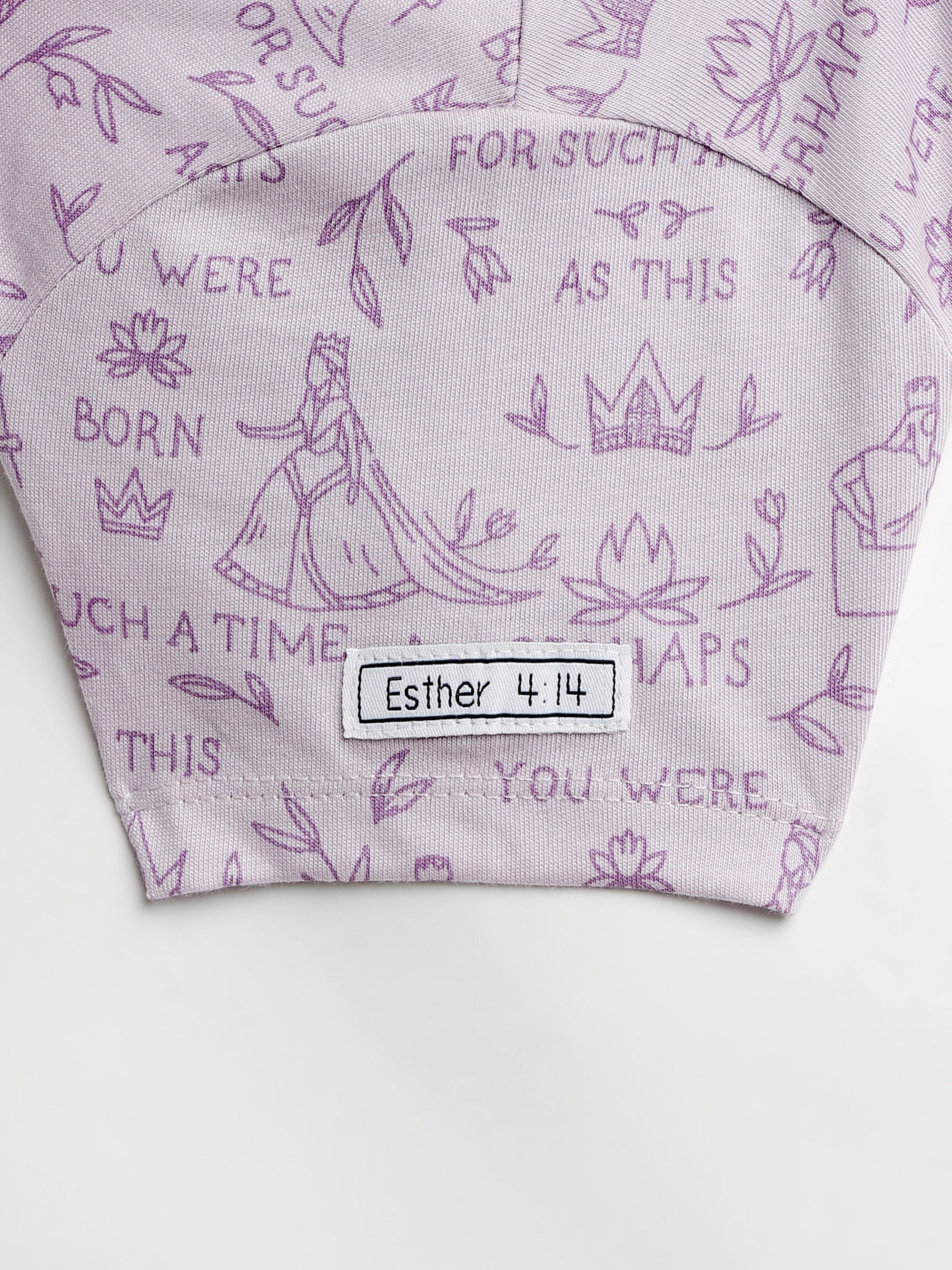 Queen Esther Lavender Twirl Dress Cotton