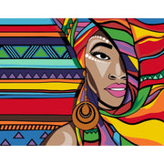 Ethnic – Paint By Numbers Kit | Artwille | 14x18 Inch Canvas
