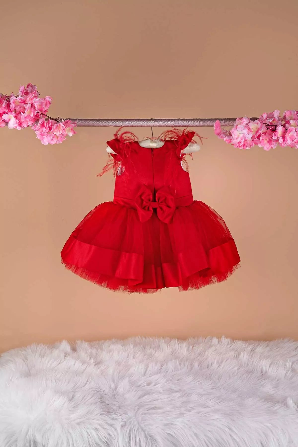 Evelyn Red Baby Dress