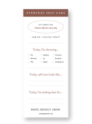 Everyday Self-care Notepad