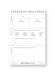 Everyday Wellness Notepad