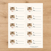 Exotic Shorthair Purrfectly Yours Gift Tag Sticker Sheet