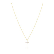 Classic Cz Cross Necklace