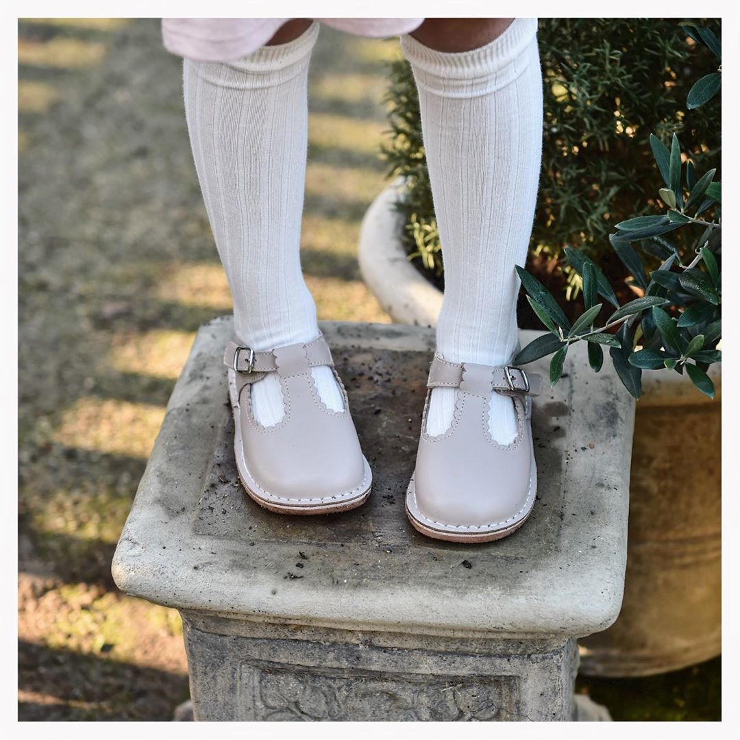 Selina Scalloped T-strap Mary Jane