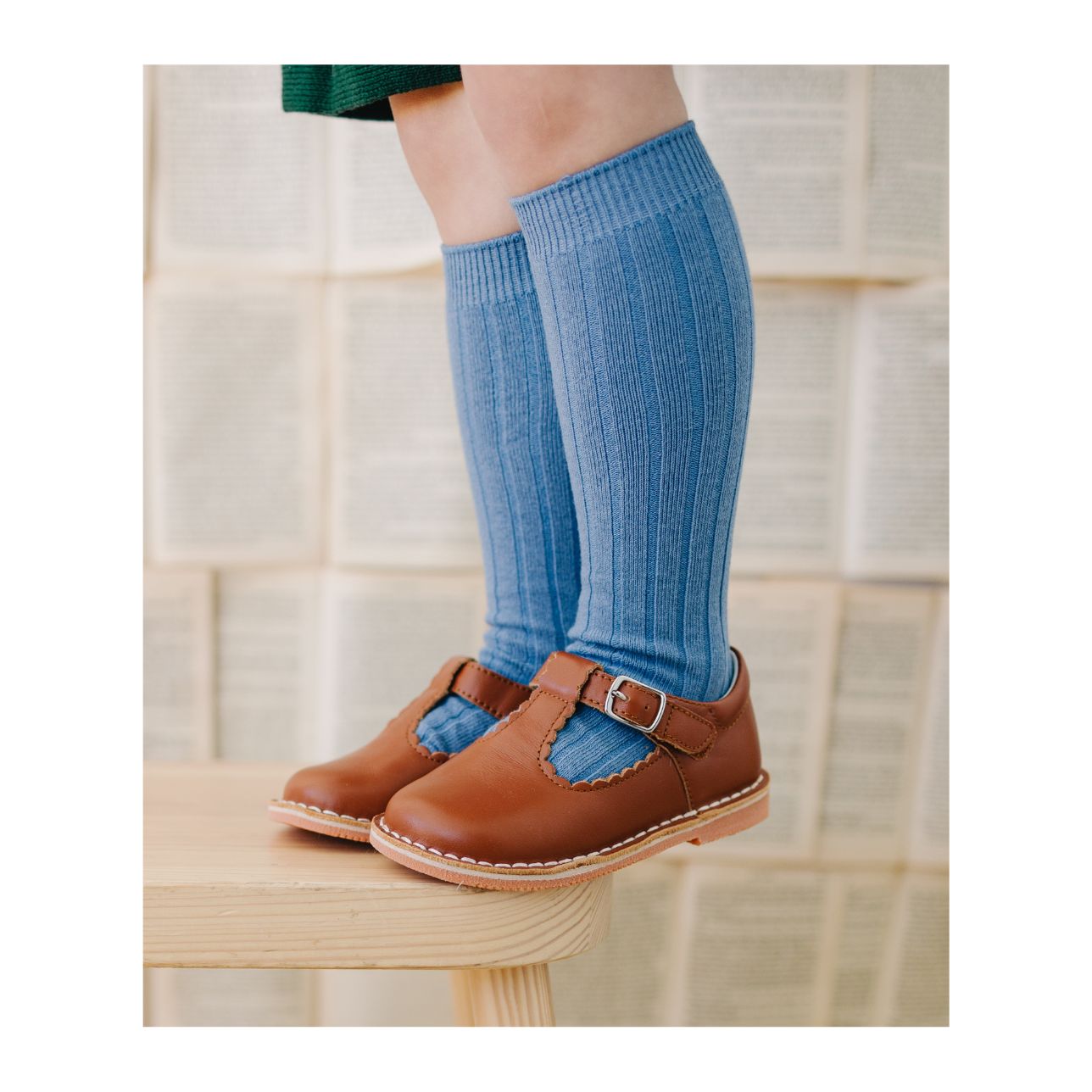 Selina Scalloped T-strap Mary Jane