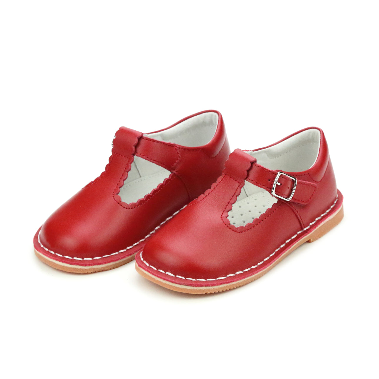 Selina Scalloped T-strap Mary Jane