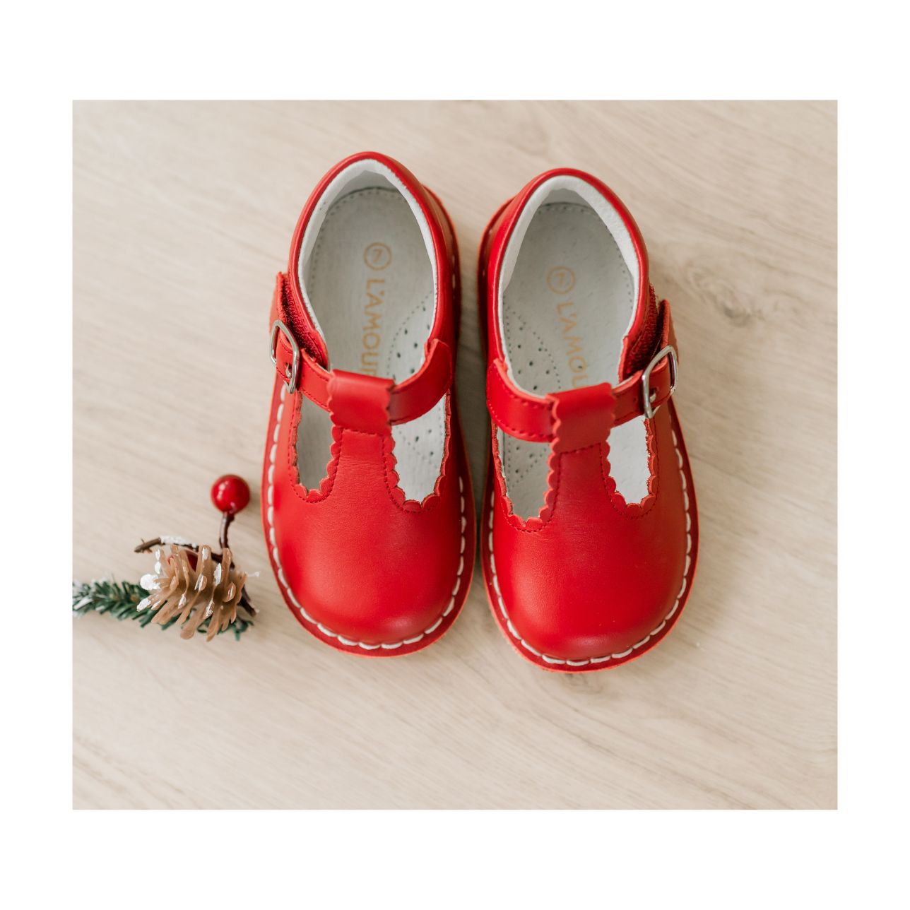 Selina Scalloped T-strap Mary Jane