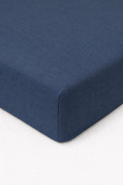 Dark Denim Crib Sheet