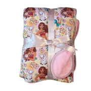 (pink) Beyond The Reef - Plush Blanket