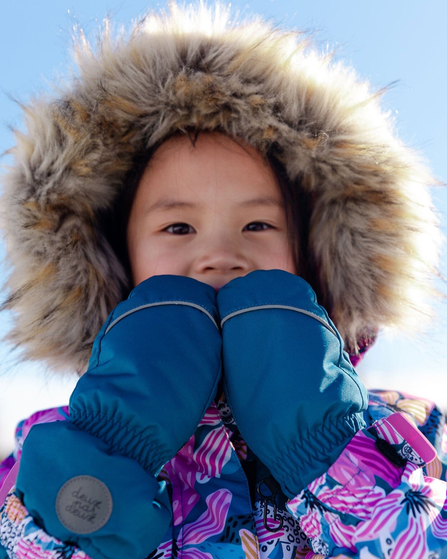 Mittens Teal Blue